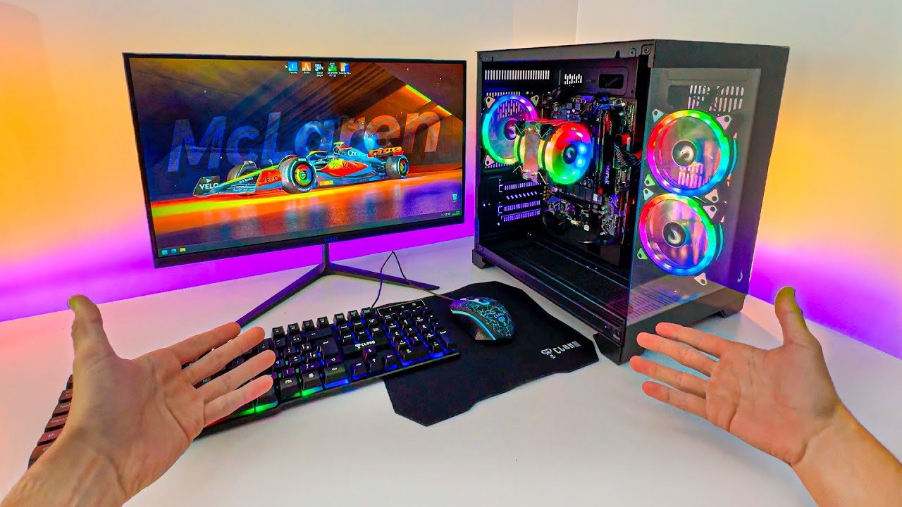 Comprei o PC GAMER mais BARATO que RODA TUDO e me SURPREENDI
